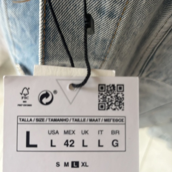 Super cool Zara Jean jacket NWT - Picture 9 of 12